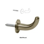 DRH1BBRZ,CRL Brushed Bronze Designer Robe Hook