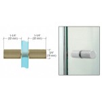 SDK112BBRZ,CRL Brushed Bronze Cylinder Style Back-to-Back Shower Door Knobs