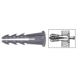 CRL-1329 3/16" Plastic Screw Anchor with Shoulder - 1000 Pack