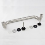 CM17412,  Ø 1 X 12"(CTC), Singled-Side Offset Pull Handles Brushed Stainless Steel