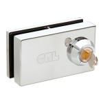 01P12， CRL Deluxe Patch Lock for 1/2" Glass