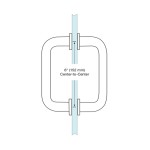 BM6X6ORB-CRL-Oil Rubbed Bronze 6" BM Series Tubular Back-to-Back Pull Handle