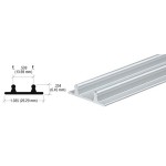 D602,  CRL Aluminum Lower Channel for Deep Recess Installations, 144"