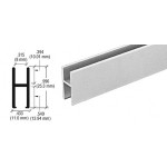 D610, CRL Duranodic Aluminum 'H' Bar for Use on All CRL Track Assemblies, 144"