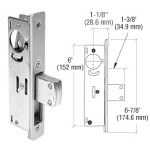 DL2110B,CRL 1-1/8" Backset Narrow Stile Long - Throw Deadlock