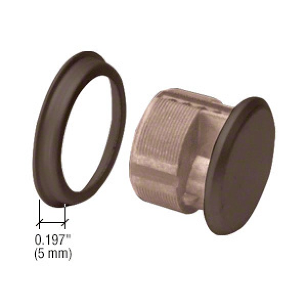 DL2173,CRL Dark Bronze Mortise Dummy Cylinder