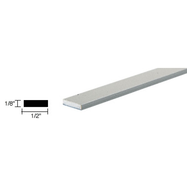 DV2412,CRL Satin Anodized 1/2" Aluminum Flat Bar Extrusion