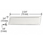 FP88,  CRL Clear Showcase Stick-On Finger Pull