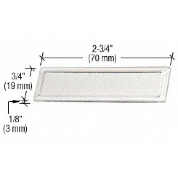 FP88,  CRL Clear Showcase Stick-On Finger Pull