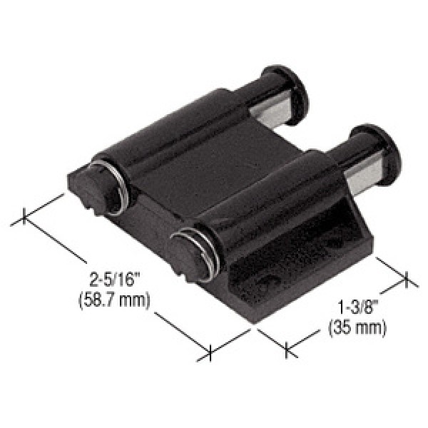 GDH22, CRL Black Magnetic Double Latch for Glass Doors