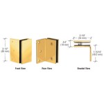 GE90SBR,CRL Polished Brass Geneva Series Wall Mount Bracket