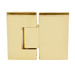 GEN180BR,CRL Polished Brass Geneva 180 Series 180 Degree Glass-to-Glass Standard Hinge