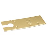 CRL84CPPB,CRL Polished Brass Cover Plate for 8400 Series Floor Mounted Closer