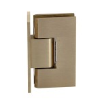 V1E037BBRZ,CRL Brushed Bronze Vienna 037 Series Wall Mount Full Back Plate Hinge