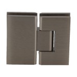 V1E180BBRZ,CRL Brushed Bronze Vienna 180 Series Glass-to-Glass Hinge