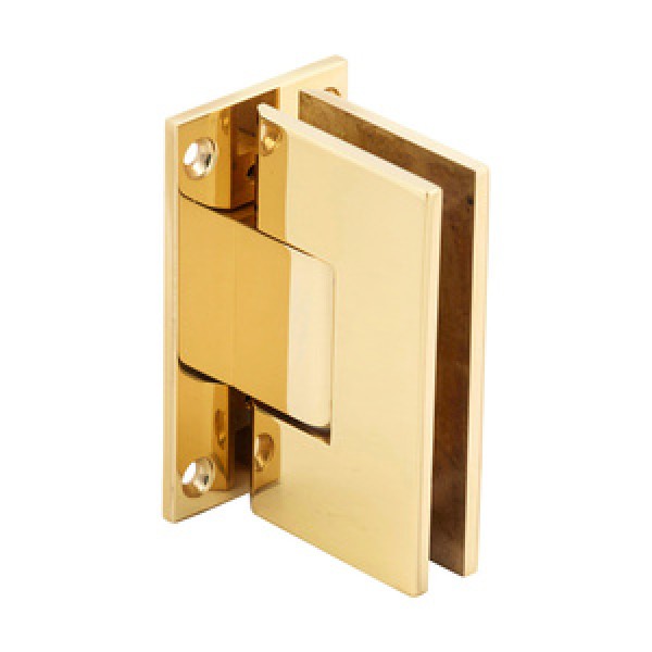 V1E037BR,CRL Polished Brass Vienna 037 Series Wall Mount Full Back Plate Hinge