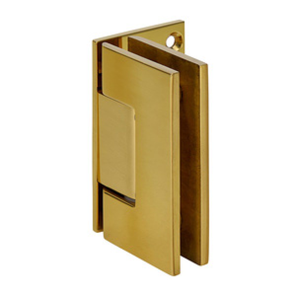V1E044BR,CRL Polished Brass Vienna 044 Series Wall Mount Offset Back Plate Hinge