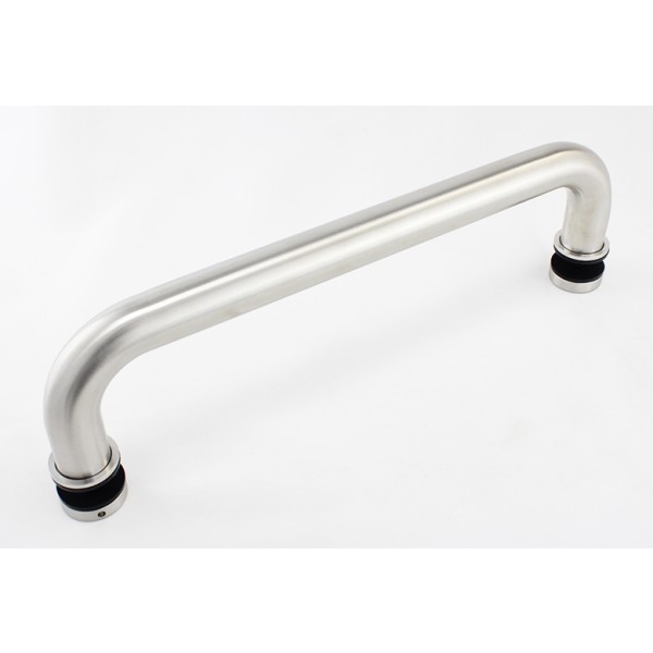CM16512, Singled Side,  Ø 1"X 12"(CTC), Solid Aluminum Straight  Pull Handles. Clear Anodized