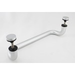 CM17412,  Ø 1 X12"(CTC), Solid Aluminum Singled-Side Offset Pull Handles