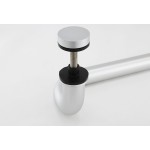 CM17412,  Ø 1 X12"(CTC), Solid Aluminum Singled-Side Offset Pull Handles
