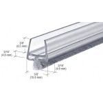 CW12,CRL Clear Polycarbonate Wipe with Pile Weatherstrip