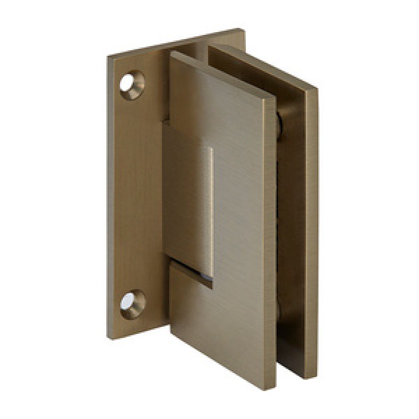 GEN037BBRZ,CRL Brushed Bronze Geneva 037 Series Wall Mount Full Back Plate Standard Hinge