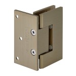 GEN044BBRZ,CRL Brushed Bronze Geneva 044 Series Wall Mount Offset Back Plate Hinge