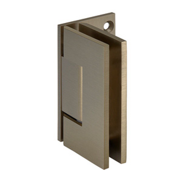 GEN044BBRZ,CRL Brushed Bronze Geneva 044 Series Wall Mount Offset Back Plate Hinge