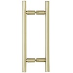 LP8X8BBRZ,CRL Brushed Bronze 8" Ladder Style Back-to-Back Pull Handles