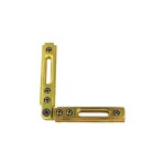 BHC373, CRL Brass Adjustable Corner for the Deluxe Header Kit
