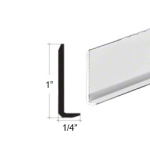 CL902,Polished Chrome, 1/4" Aluminum L MOLDING Extrusion