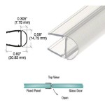 CPCR10,Translucent Vinyl Bulb Seal for 3/8" Glass