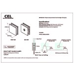 CSCU4, Square Fixed Panel Clamp for shower door