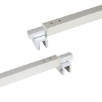 C2862,  FRAMELESS SHOWER DOOR, SQUARE FIXED PANEL GLASS TO GLASS SUPPORT BAR