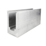 CCRL8BS, Solid Aluminium Base shoe For 1/2" -9/16" thickness glass