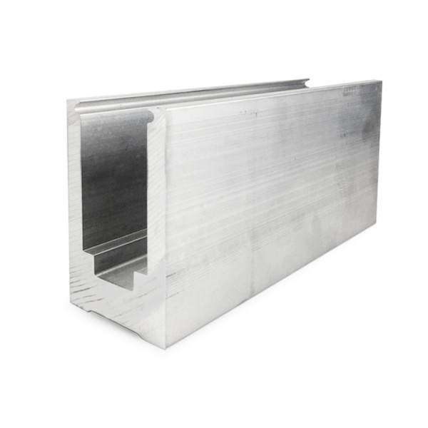 CCRL8BS, Solid Aluminium Base shoe For 1/2" -9/16" thickness glass