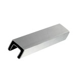 CCP40X40, Square Cap Railing 1 1/2" x 1 1/2" x 1/16 with slot size 1" x 1"