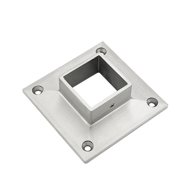 CFL-4040, Square Base Flange for 1-1/2" x 1-1/2" Square Handrail Tube