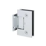 CGEN574, 5 Degree Pre-Set, Wall Mount Short Back Plate Hinge for Frameless Shower Door