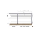 CRPC42, Round Post for cable Ø2", 42",  (Post Only, Not include cable, Tensioner & Terminal Press And Latch)