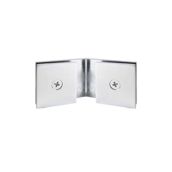 CSGC135, 135° Degree Fixed Panel, Square, Glass to Glass Clamp
