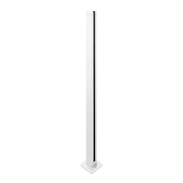 CSLP42,Square Post 42" Height for 1/2" Glass (Post Only, Not Include Glass Clamp)