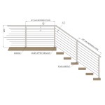 CSPC42, Square 42" Height Post for cable Ø2", (Post Only, Not include cable, Tensioner & Terminal)