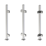 CSPF42, Square Post 42" Height,  hole Ø2" (Post Only, Not Include Glass Clamp)