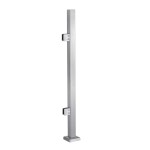 CSPF42, Square Post 42" Height,  hole Ø2" (Post Only, Not Include Glass Clamp)