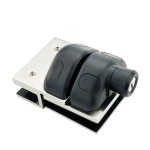 CY12-M, Swimming Pool 180 Degree Glass-to-Glass Gate Latch, Door Lock With Key For 3/8"-5/8"  Glass Thickness