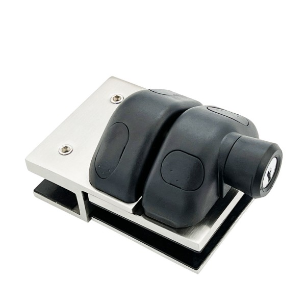 CY12-M, Swimming Pool 180 Degree Glass-to-Glass Gate Latch, Door Lock With Key For 3/8"-5/8"  Glass Thickness