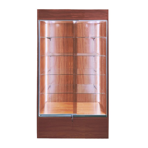 CCO4, GLASS SHOWCASE, LED SPOTLIGHTS & LED STRIP. GLASS SLIDING DOOR WITH LOCK