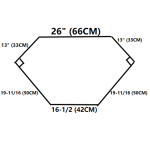 CCO5-Hexagon, GLASS SHOWCASE, LED LIGHTS, GLASS SWING DOOR WITH LOCK, WOODEN BASE