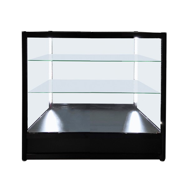 CCO5, GLASS SHOWCASE, WOODEN BASE, LED STRIP, GLASS SLIDING DOOR WITH LOCK